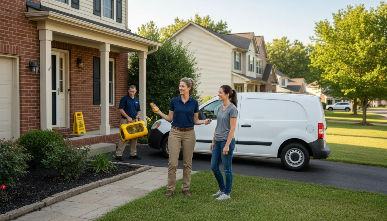 Water restoration image for Flood Water Cleanup, Removal And Restoration Services in Williamsfield, OH